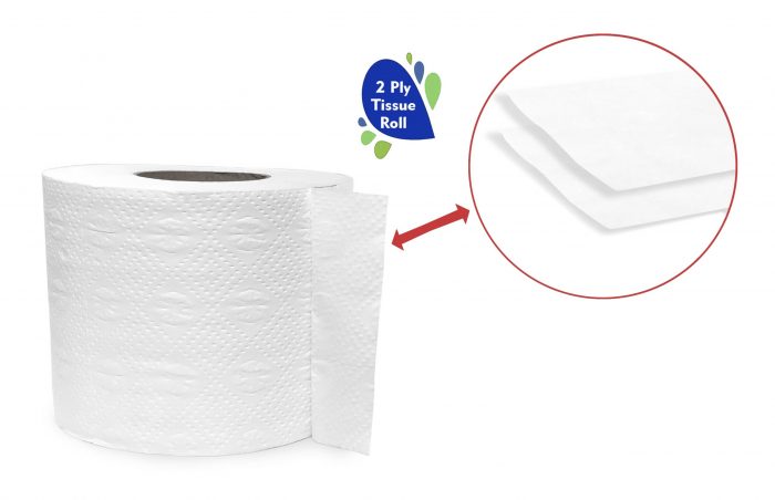 Claret Toilet Roll 4 in 1 (2 Ply)