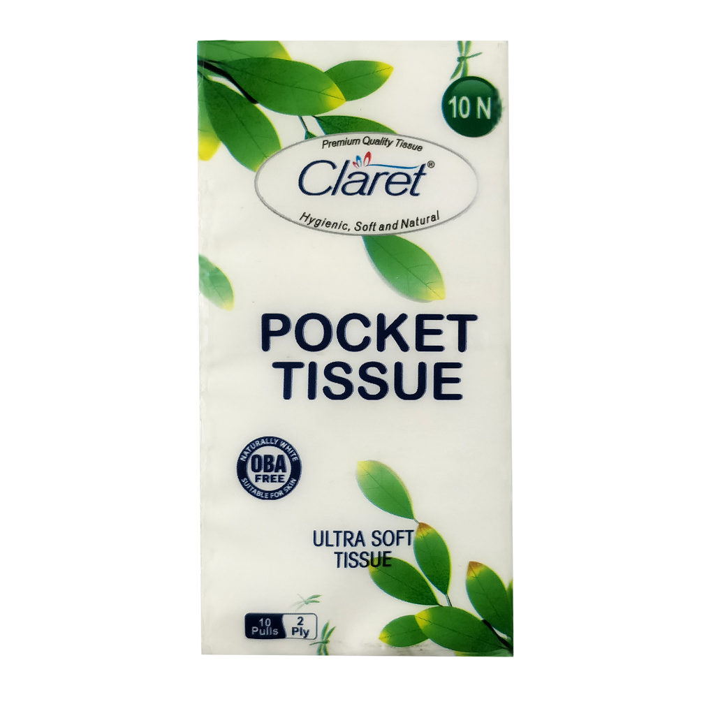 Claret Ultra Soft Pocket Tissue (10 Pulls, 2 Ply)